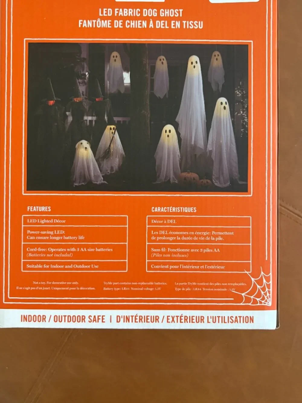 Martha Stewart 2 ft LED Fabric Dog Ghost Lighted Halloween NWT TikTok Viral